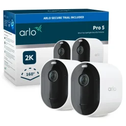 Arlo Kameraovervåking|Pro 5 Spotlight – Trådløst overvåkingskamera 2-pk.