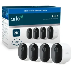 Arlo Kameraovervåking|Pro 5 Spotlight – Trådløst overvåkingskamera 4-pk.