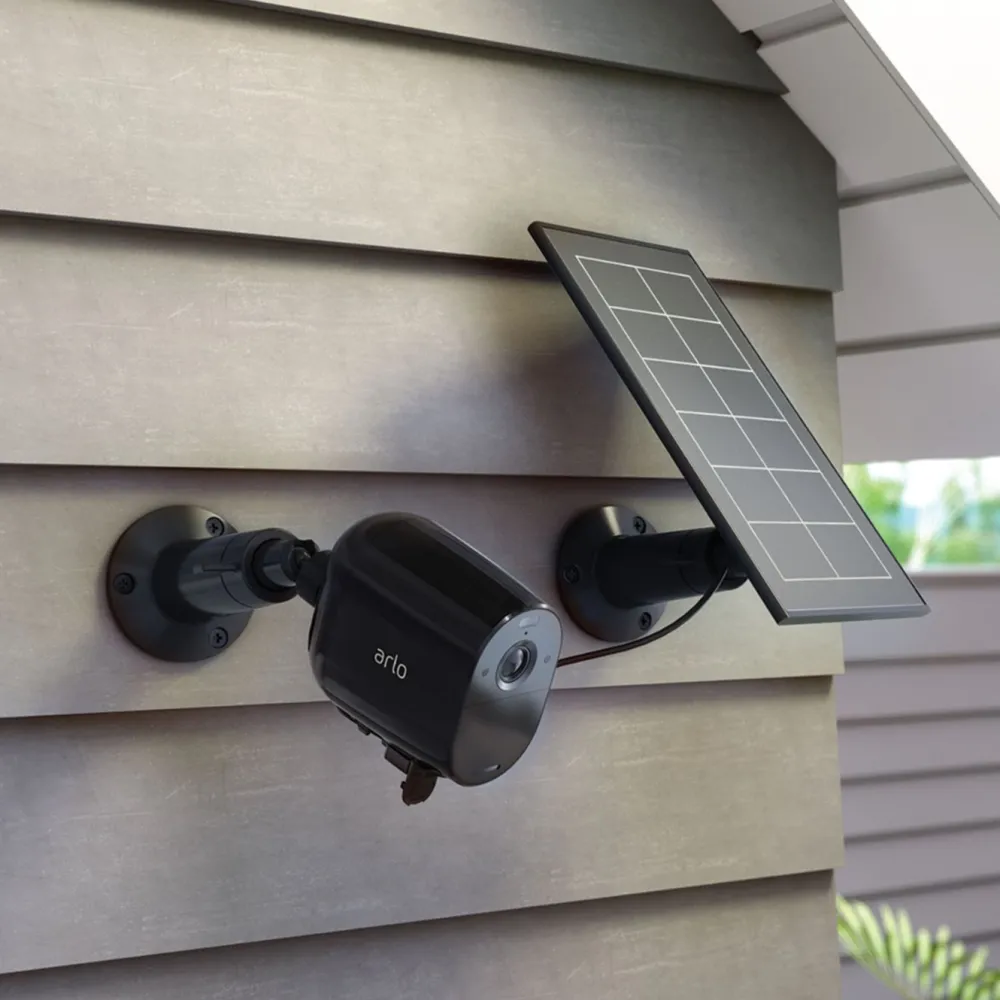 Arlo Kameraovervåking|Solpanel for overvåkingskamera Svart