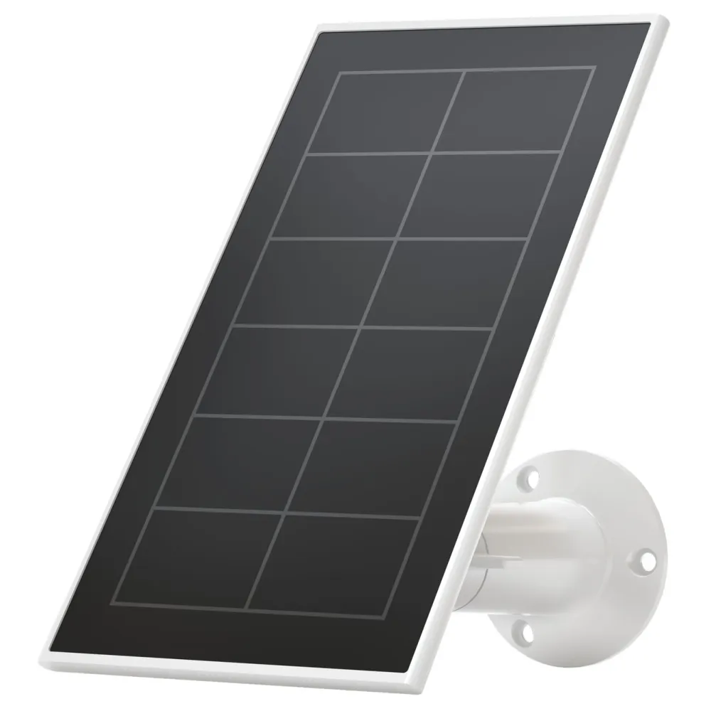 Arlo Kameraovervåking|Solpanel for overvåkingskamera Hvit