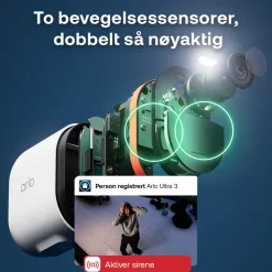 Arlo Kameraovervåking|Ultra 3 4K – Trådløst overvåkingskamera 3-pk.