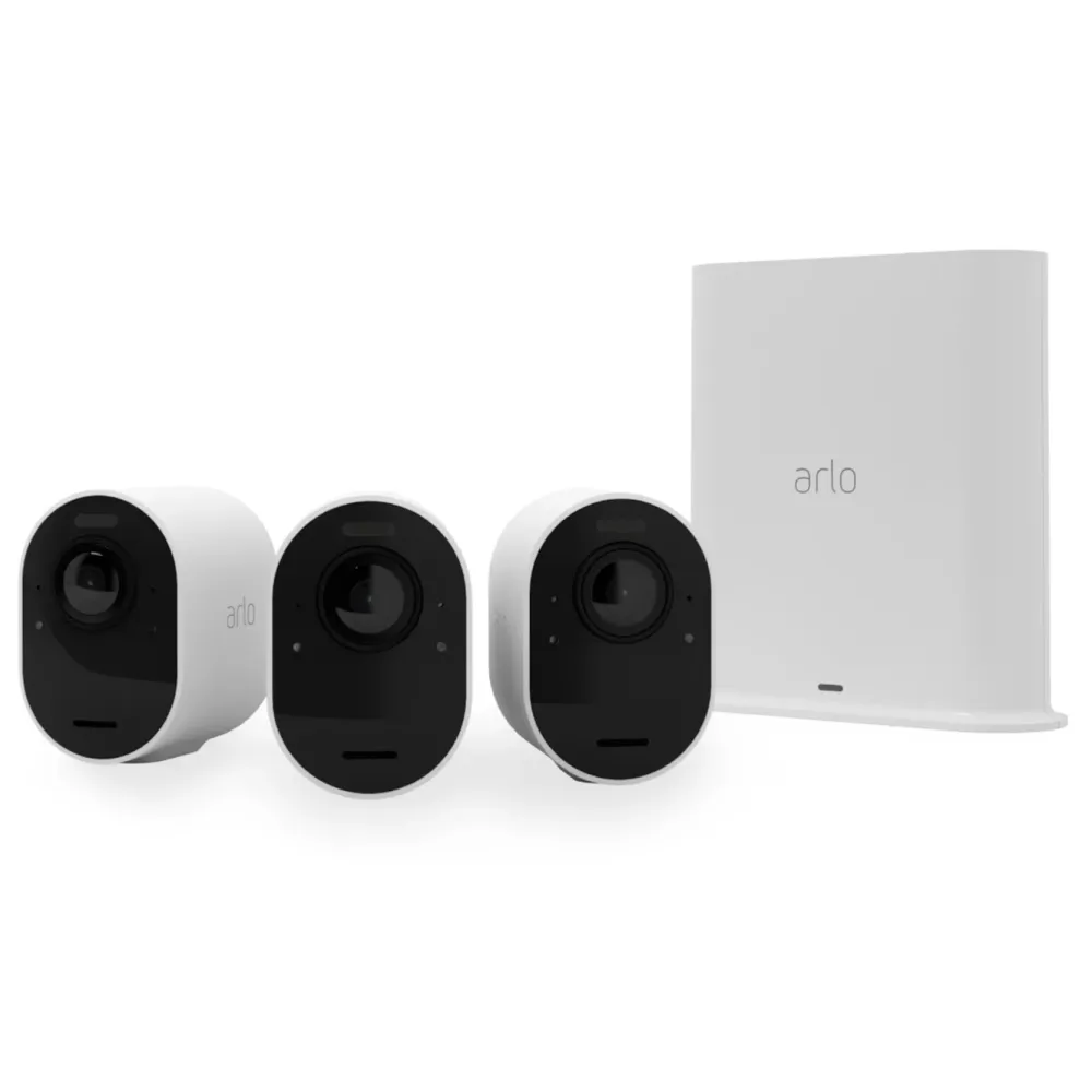 Arlo Kameraovervåking|Ultra 2 Spotlight – Trådløst overvåkingskamera 3-pk.