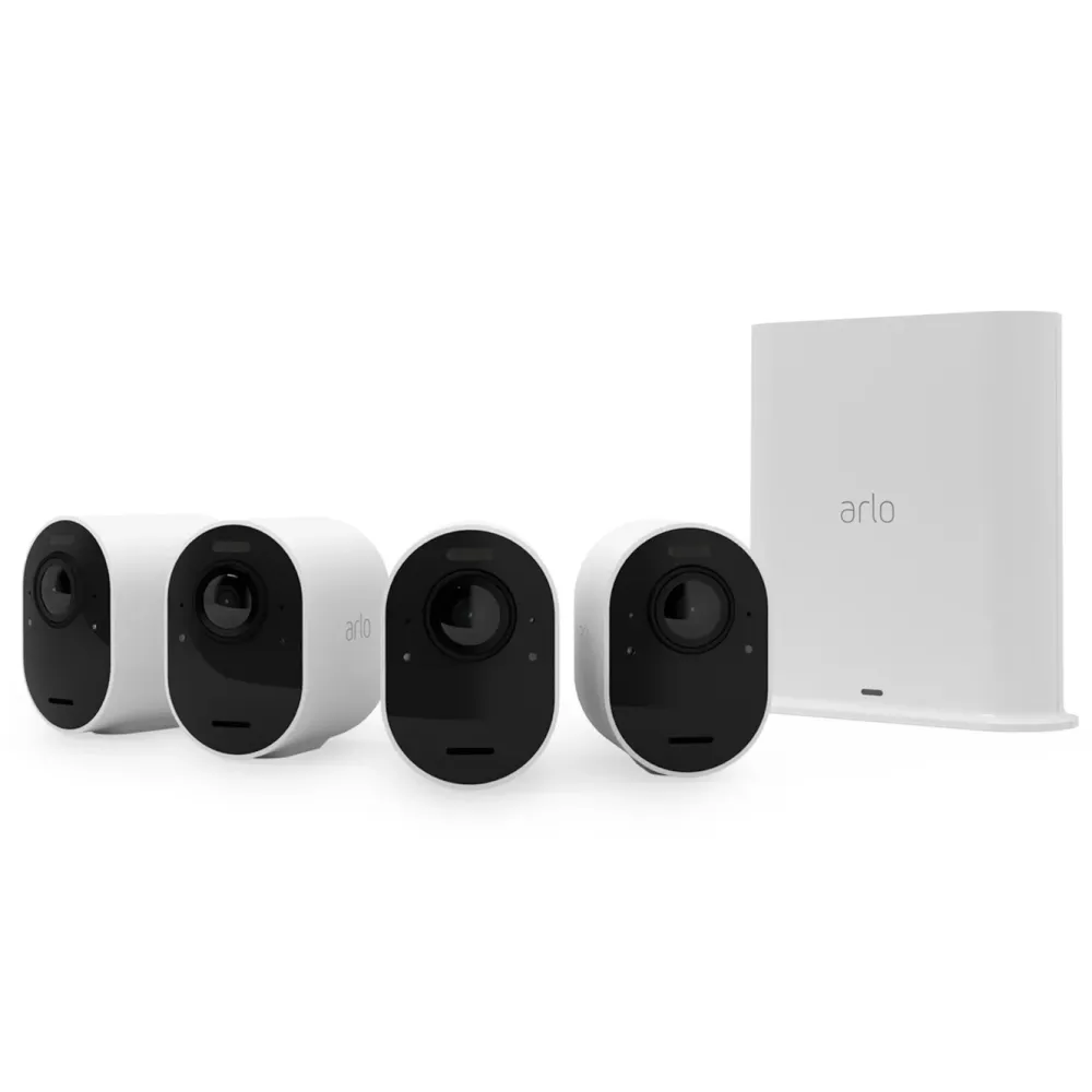 Arlo Kameraovervåking|Ultra 2 Spotlight – Trådløst overvåkingskamera 4-pk.
