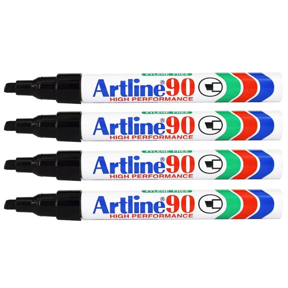 Artline Merking|Merkepenn 90 - Svart 4-pk.