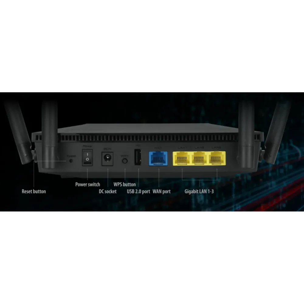 Asus Wifi-Routere|RT-AX53U Trådløs ruter AX1800
