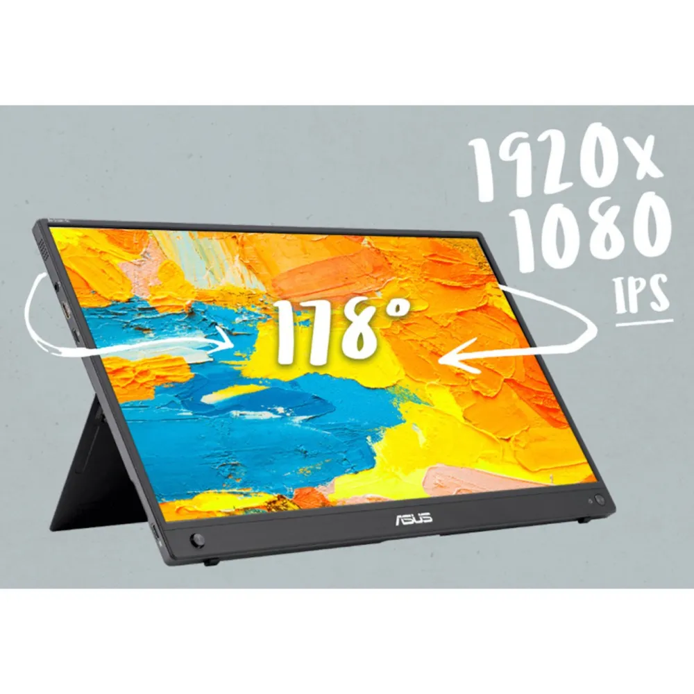 Asus Mac-Tilbehør|Dataskjermer|ZenScreen Go MB16AWP Trådløs monitor 15,6"