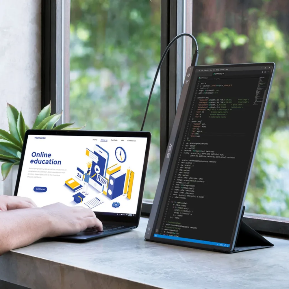 Asus Dataskjermer|ZenScreen MB14AC Portabel monitor 14" USB-A/USB-C