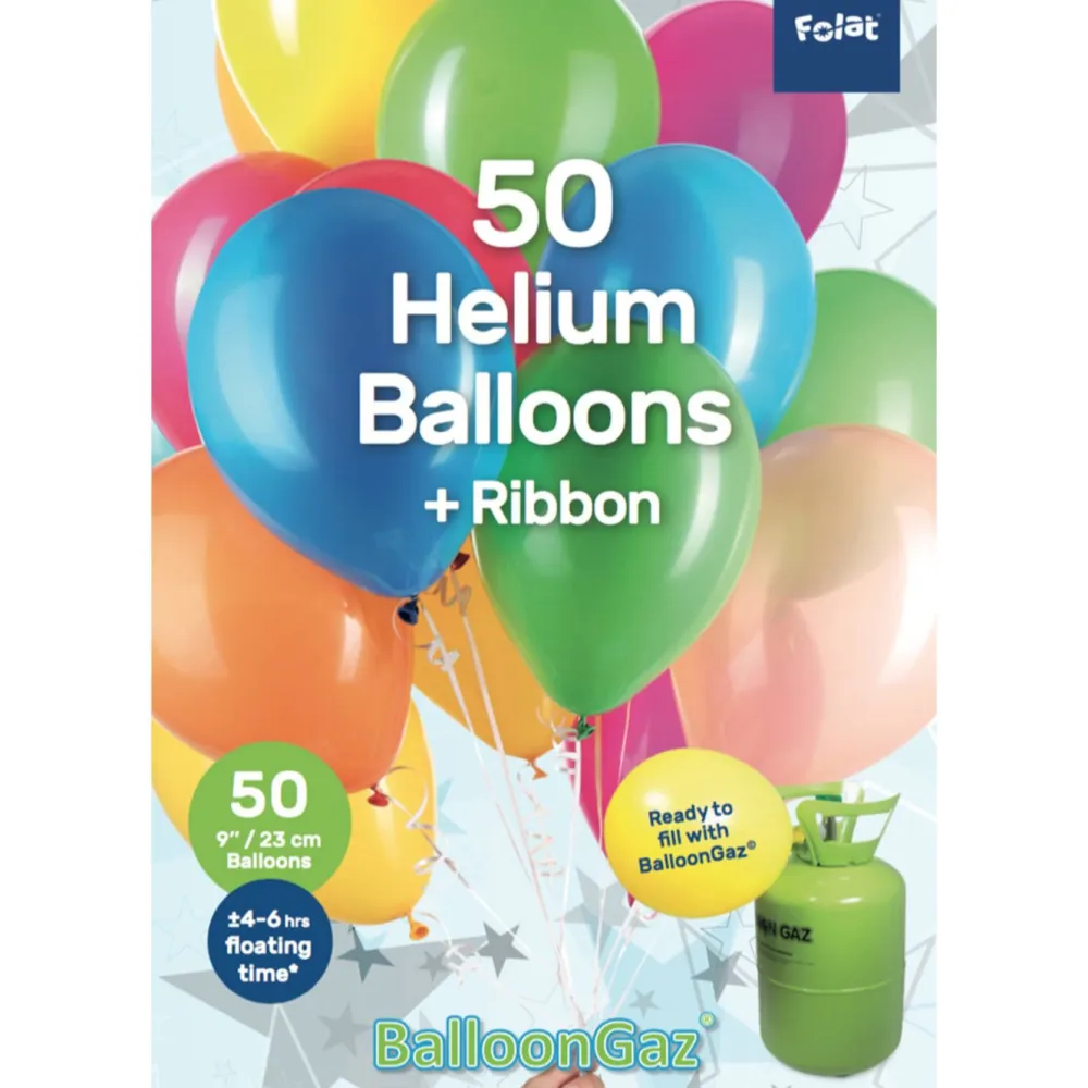Kjell Kalas & Fest|Discobelysning|Ballonger i blandede farger 50-pk.