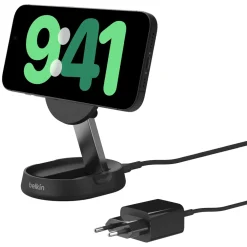 Belkin Iphone-Tilbehør|Hjemmekontor|BoostCharge Pro Ladestativ med Qi2 15 W