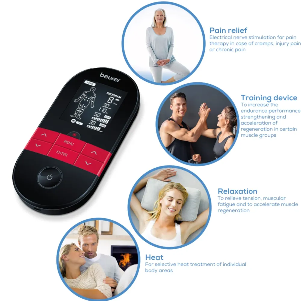 Beurer Kropp Og Helse|EM 59 TENS/EMS Muskelstimulator med varme