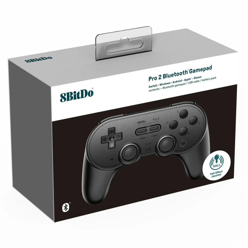 8Bitdo Skjermbeskytter Og Deksel|Gamingskjermer|Pro 2 Bluetooth Hall Edition Håndkontroller