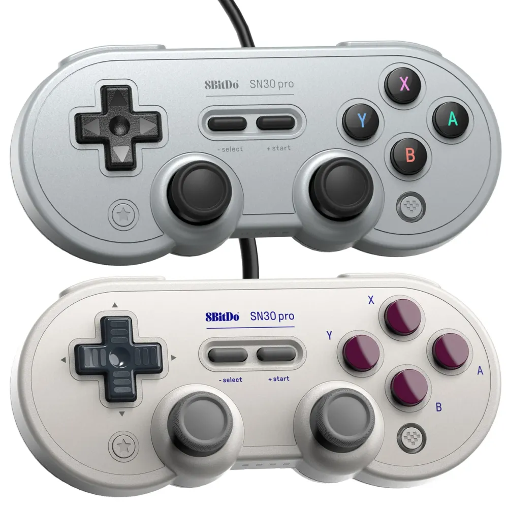 8Bitdo Håndkontroller|SN30 Pro Håndkontroller med USB-tilkobling