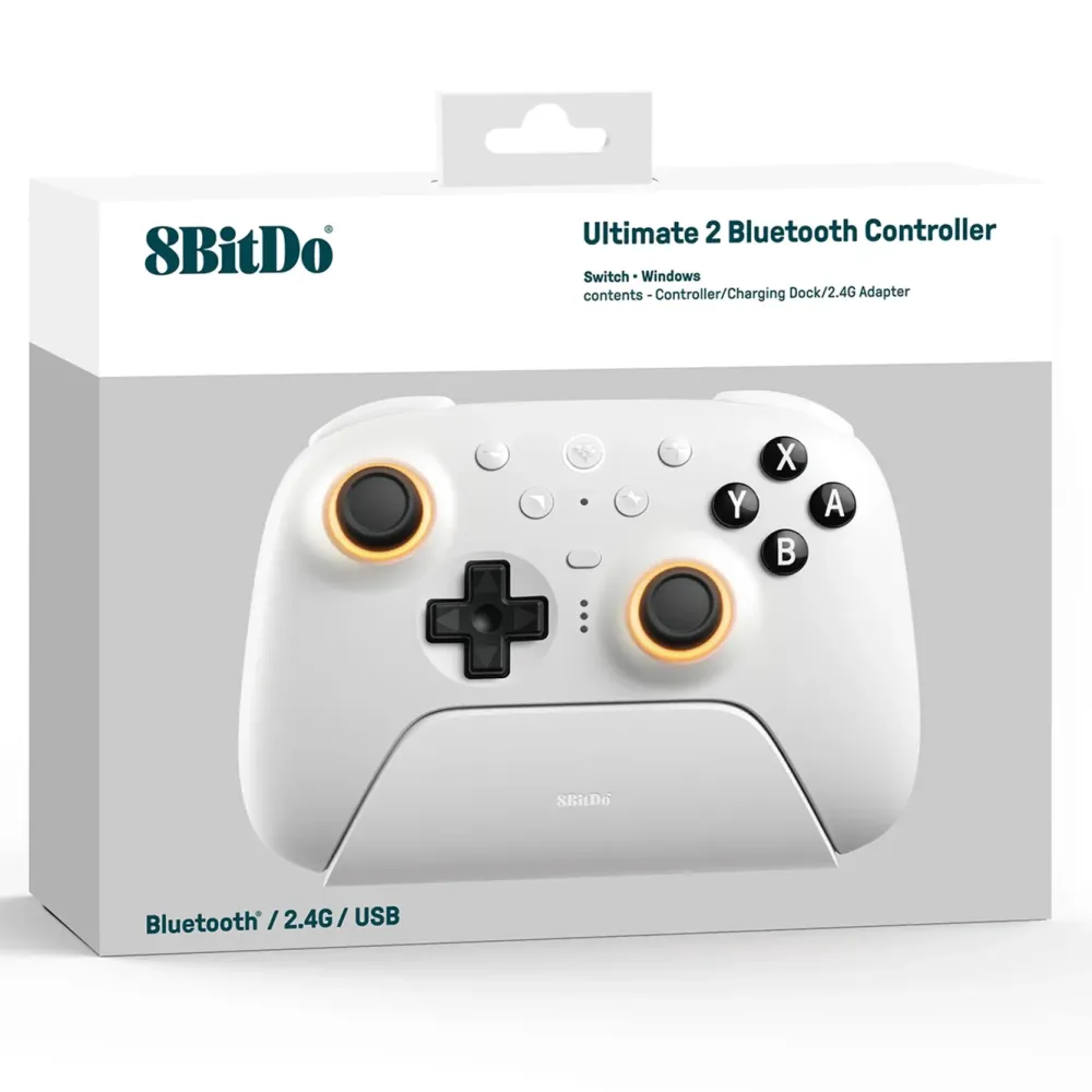 8Bitdo Skjermbeskytter Og Deksel|Gamingskjermer|Ultimate 2 Bluetooth-kontroller