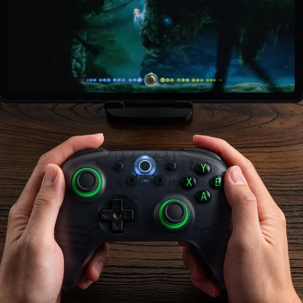 8Bitdo Skjermbeskytter Og Deksel|Gamingskjermer|Ultimate 2C trådløs håndkontroller – Transparent Black