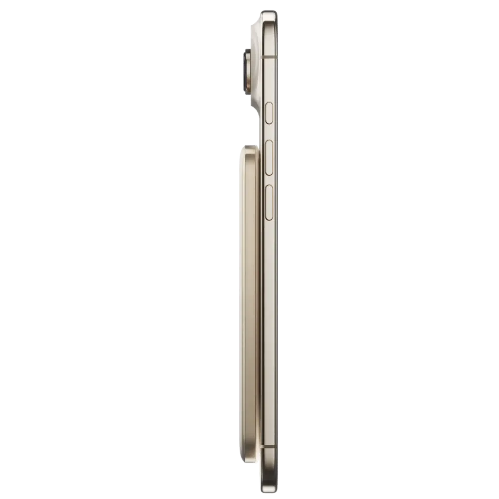 BMX Powerbank|Ultratynt magnetisk Qi2-powerbank 5000 mAh, semi-solid-state i titan