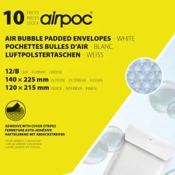 Kjell Brev Og Pakker|Bobleposer 10-pk. 120x215 mm