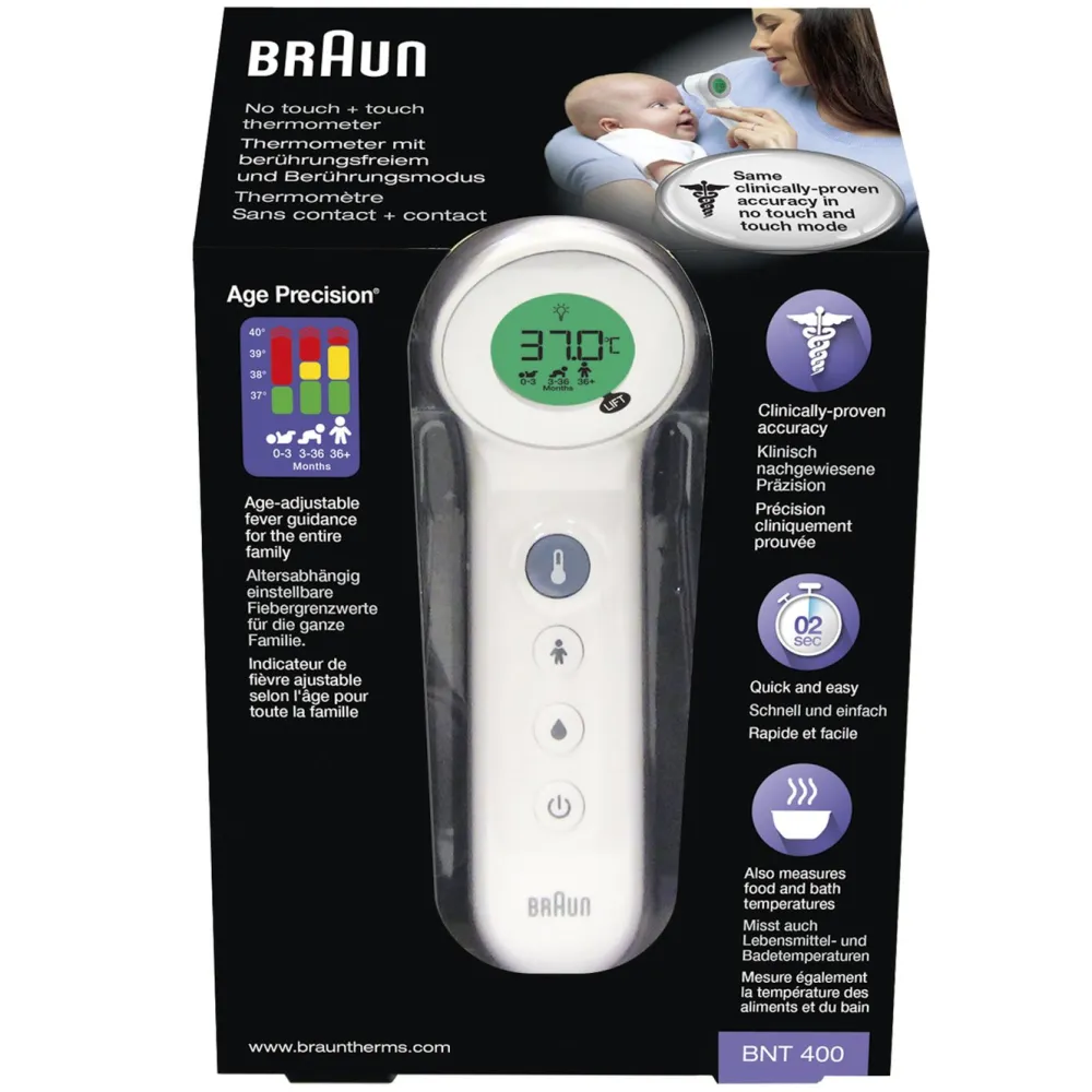 Braun Barn Og Baby|Termometer Og Hygrometere|No Touch Plus Febertermometer