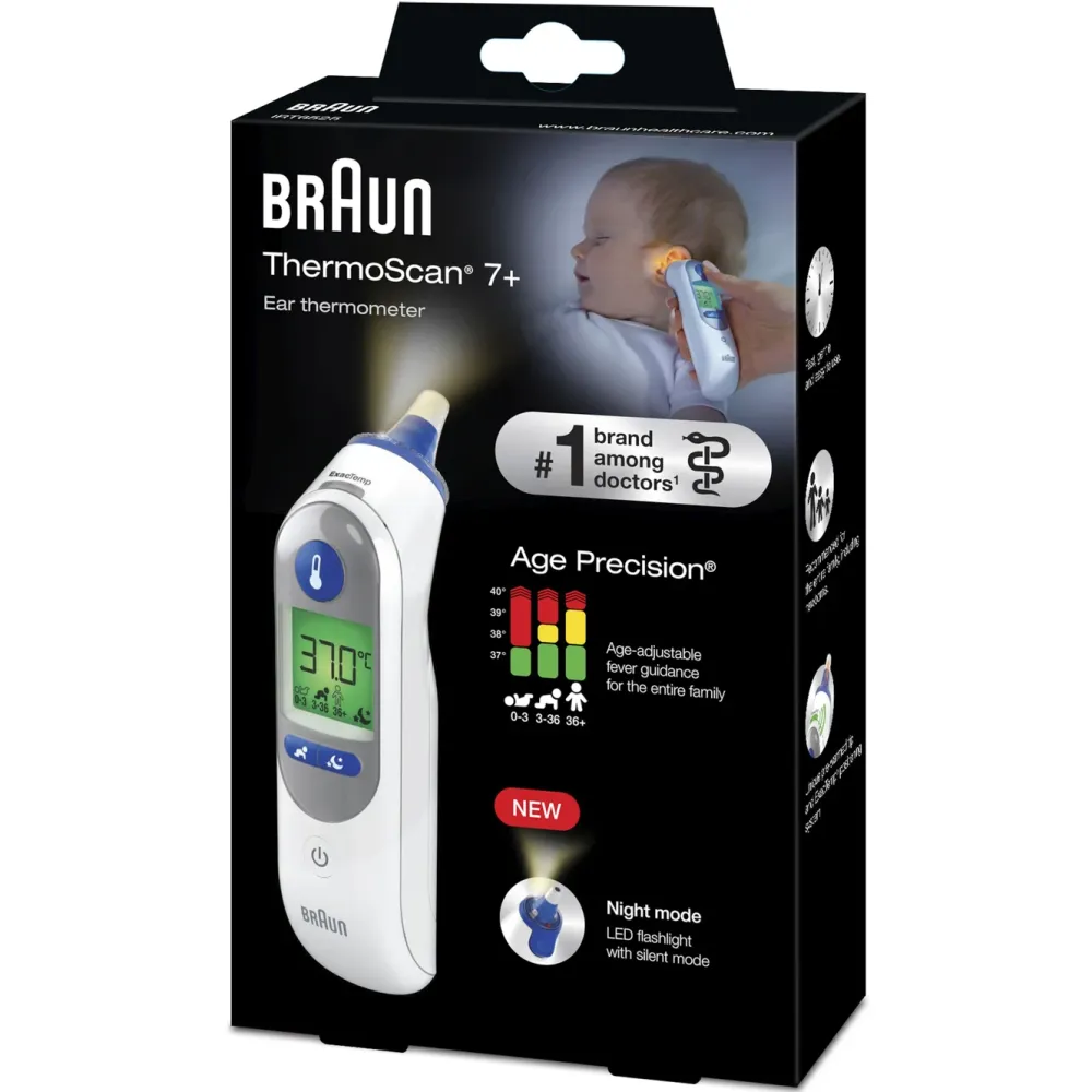 Braun Kropp Og Helse|Thermoscan 7+ Øretermometer