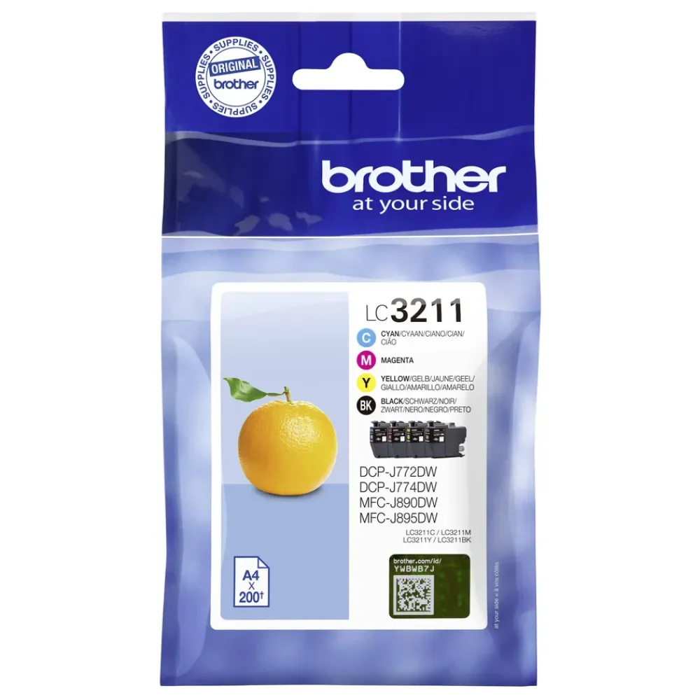 Brother Skrivere Og Tilbehør|LC3211 Blekkpatron 4-pk.