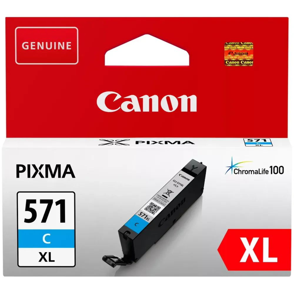 Canon Skrivere Og Tilbehør|CLI-571 XL blekkpatron, cyan