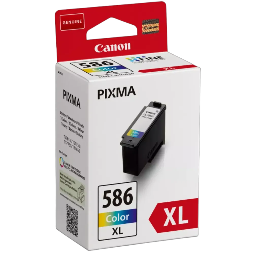 Canon Skrivere Og Tilbehør|CL-586XL - Fargeblekkpatron med høy kapasitet