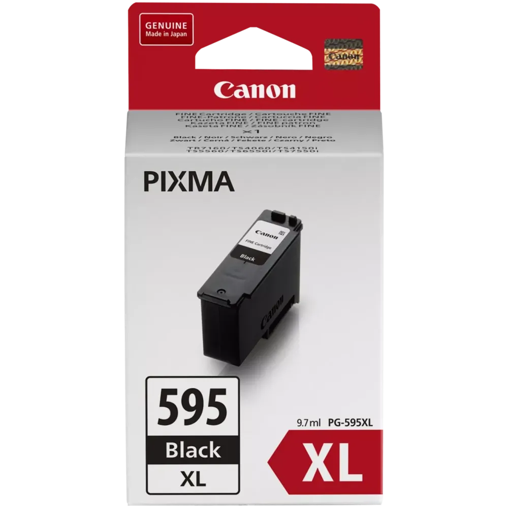 Canon Skrivere Og Tilbehør|PG-595XL svart blekkpatron med høy kapasitet