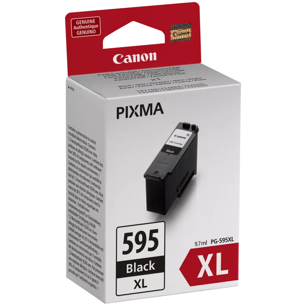 Canon Skrivere Og Tilbehør|PG-595XL svart blekkpatron med høy kapasitet