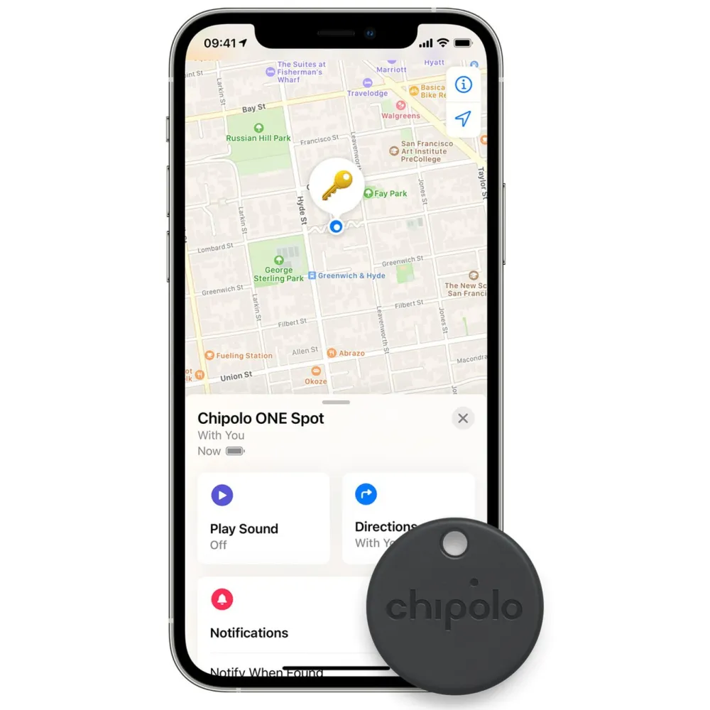 Chipolo Gps|One Spot Keyfinder med Apple Find My