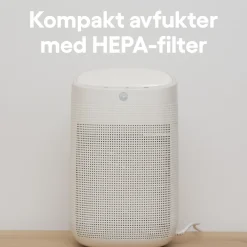 Cleverio Inneklima|AD100 Kompakt avfukter med HEPA-filter