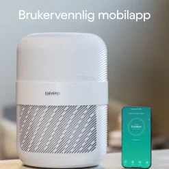 Cleverio Inneklima|Air Purifier Appstyrt luftrenser