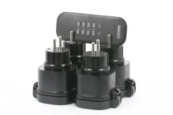 Cleverio Fjernstrømbryter|Startpakke|Mini-fjernstrømbryter for utendørsbruk 3000 W 4-pk.