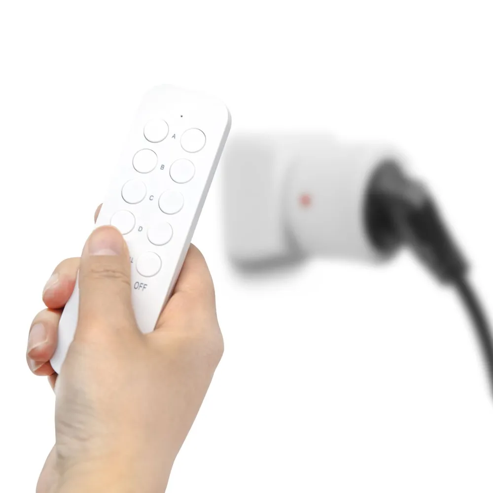 Cleverio Fjernstrømbryter|Smarte Alarmer|Mini-fjernstrømbryter med fjernkontroll 4-pk