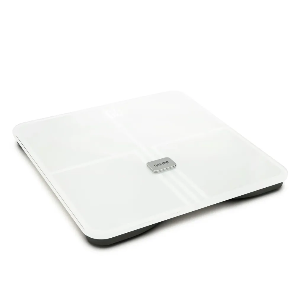 Cleverio Kropp Og Helse|Måleinstrumenter|Smart Scale Personvekt med wifi Hvit