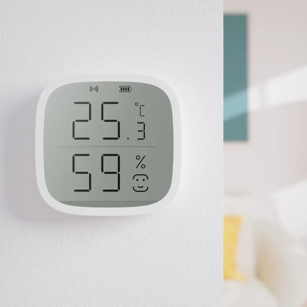 Cleverio Smarte Sensorer|Smart temperaturmåler og hygrometer med Zigbee 3.0