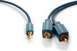 Clicktronic Lyd- & Videokabler|Lydkabel 3,5 mm til 2x RCA 1 m