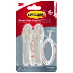 Kjell Kabelhåndtering|Elektrisk Installasjon|Command Kabelholder, stor 2-pk.