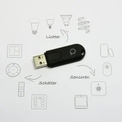 Kjell Kontroller|Conbee II Zigbee-kontroller for USB