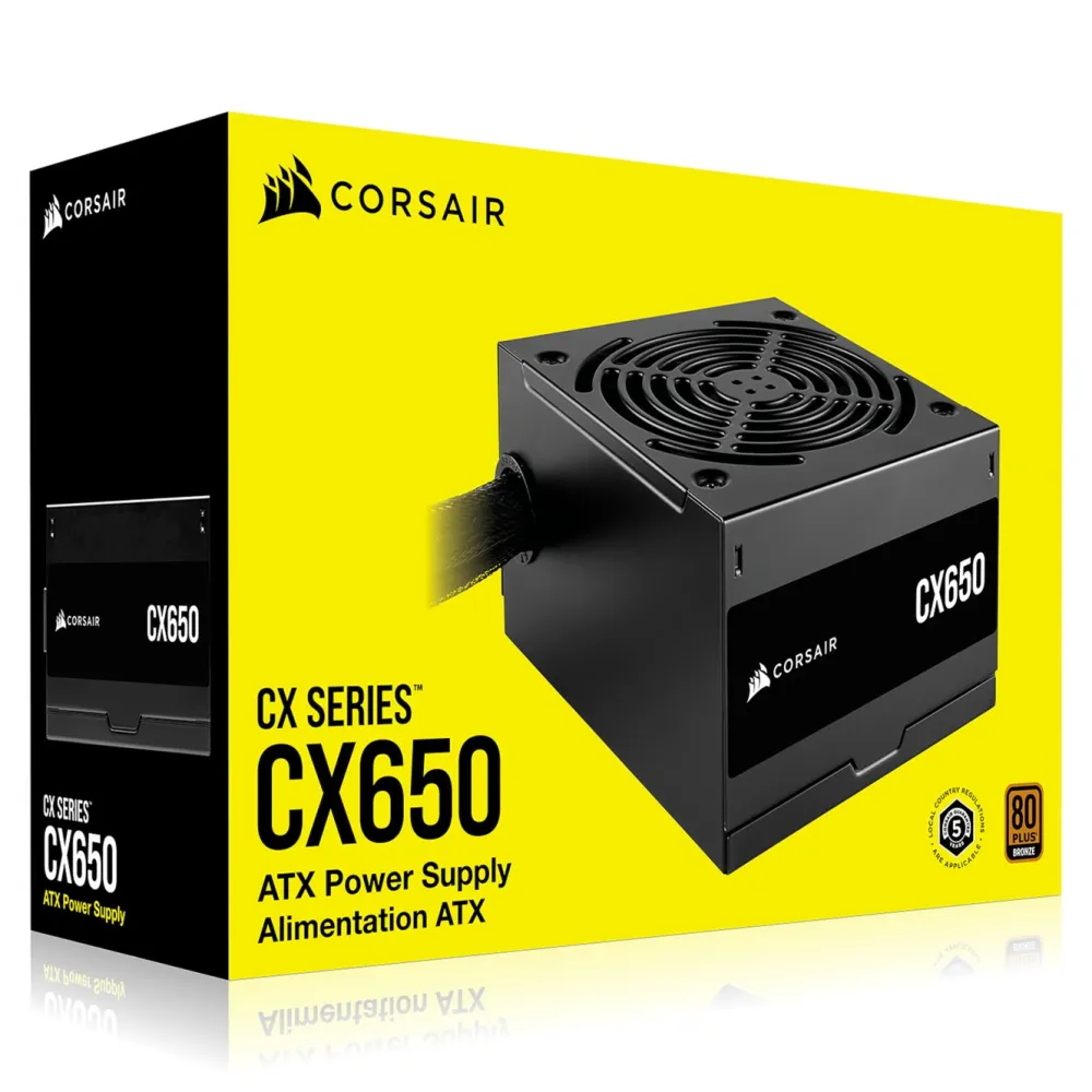 Corsair Datamaskinkomponenter|CX650 650 W Bronze Strømforsyning