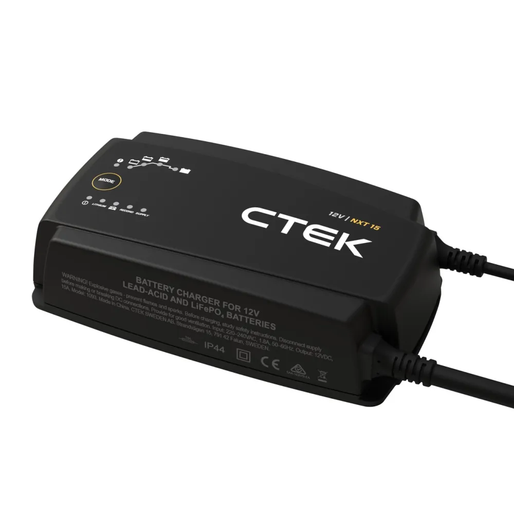 Ctek Biltilbehør|Batteriladere|NXT 15 Smart batterilader 12 V 15 A