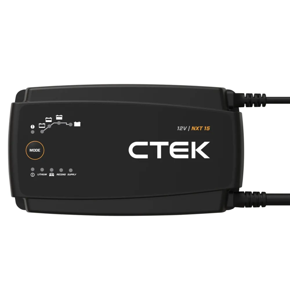 Ctek Biltilbehør|Batteriladere|NXT 15 Smart batterilader 12 V 15 A