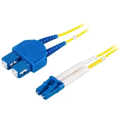 Deltaco Tilbehør Og Installasjon|Fiberoptisk kabel Duplex enkelmodus LC-SC 10 m