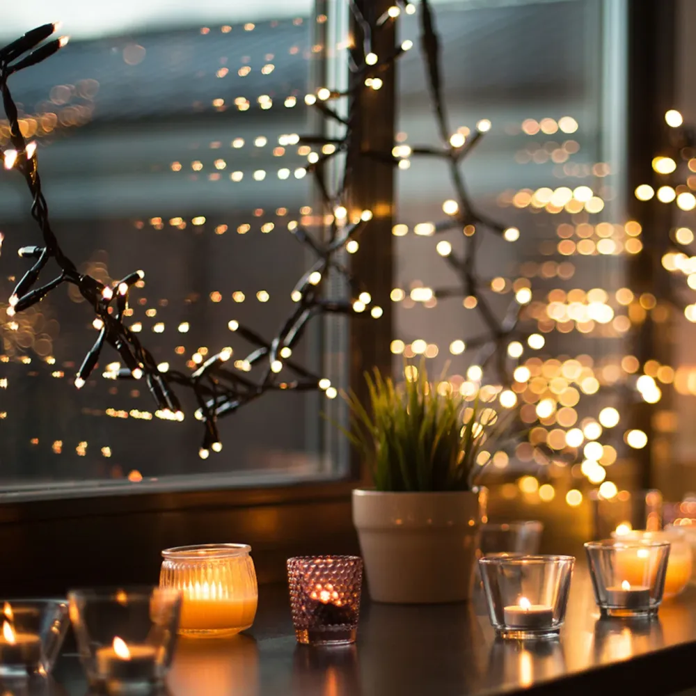 Deltaco Smart Belysning|Lyslenker|Smart Home Lyslenke Hvit 80 LED 10 m