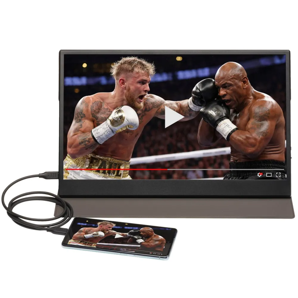 Denver Dataskjermer|Bærbar Full HD-skjerm med USB-C og IPS-panel 15,6"