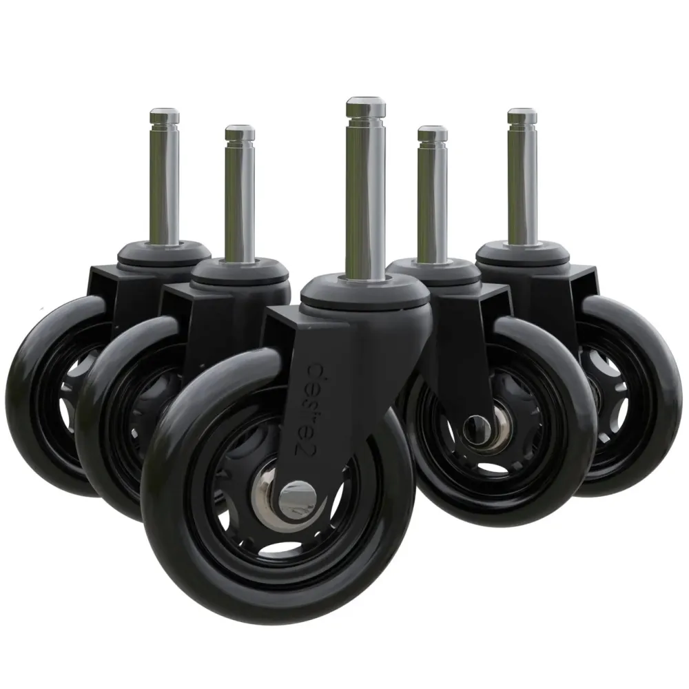 Desire2 Datatilbehør|Ergonomi|Gummihjul for kontorstoler 5-pk. 22 mm
