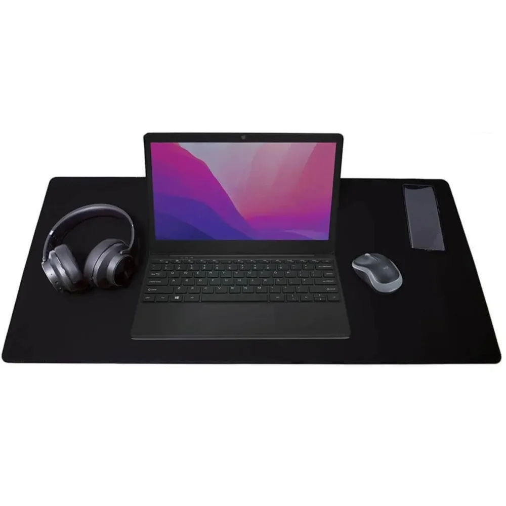 Desire2 Gaming Mus|Datamus|Skrivebordsmatte i vegansk skinn 900×400 mm Grå, 90×45 cm