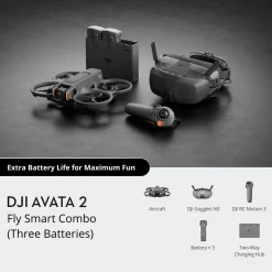 DJI Fritid|Droner|Avata 2 Fly Smart Combo – FPV-drone med 4K HDR