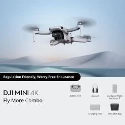 DJI Fritid|Droner|Mini 4K Fly More Combo – Kompakt drone med 4K-video