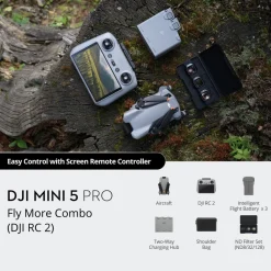 DJI Fritid|Droner|Mini 5 Pro Fly More Combo – med 50 MP 1