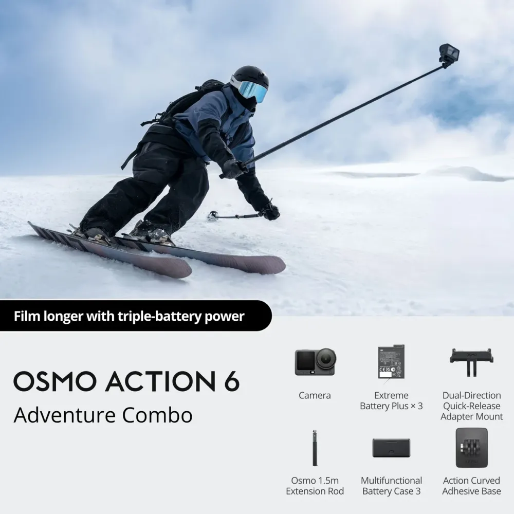 DJI Foto Og Video|Osmo Action 6 Adventure Combo
