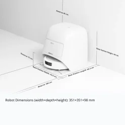 DJI Rengjøring|Robotstøvsuger|ROMO S – Robotstøvsuger og mopp med 3D LiDAR Water Tank Version